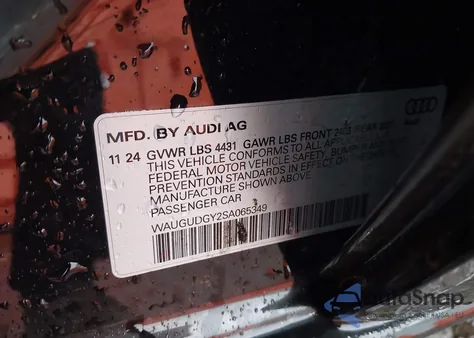 2025 Audi A3 Premium 40 Tfsi Quattro S Tronic из США, поврежденный, VIN WAUGUDGY2SA065349